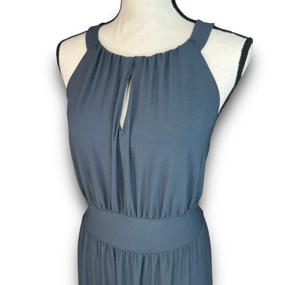 CARMEN Carmen Marc Valvo Sleeveless Maxi Dress Special Event Dark Gray Large - Picture 3 of 6